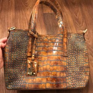 Valentina Snakeskin Embossed Leather Purse
